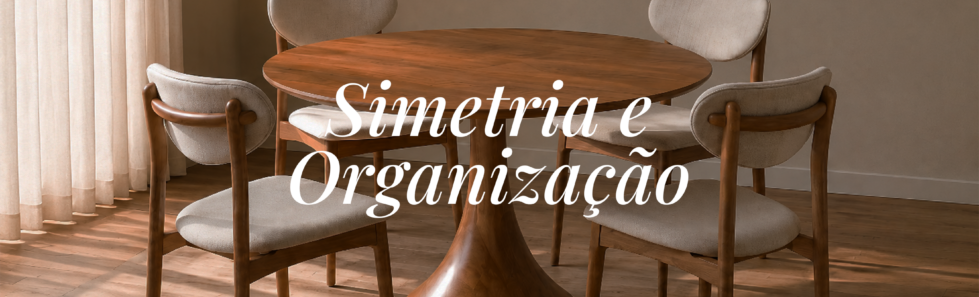 Simetria e organização: o segredo para uma sala de jantar impecável